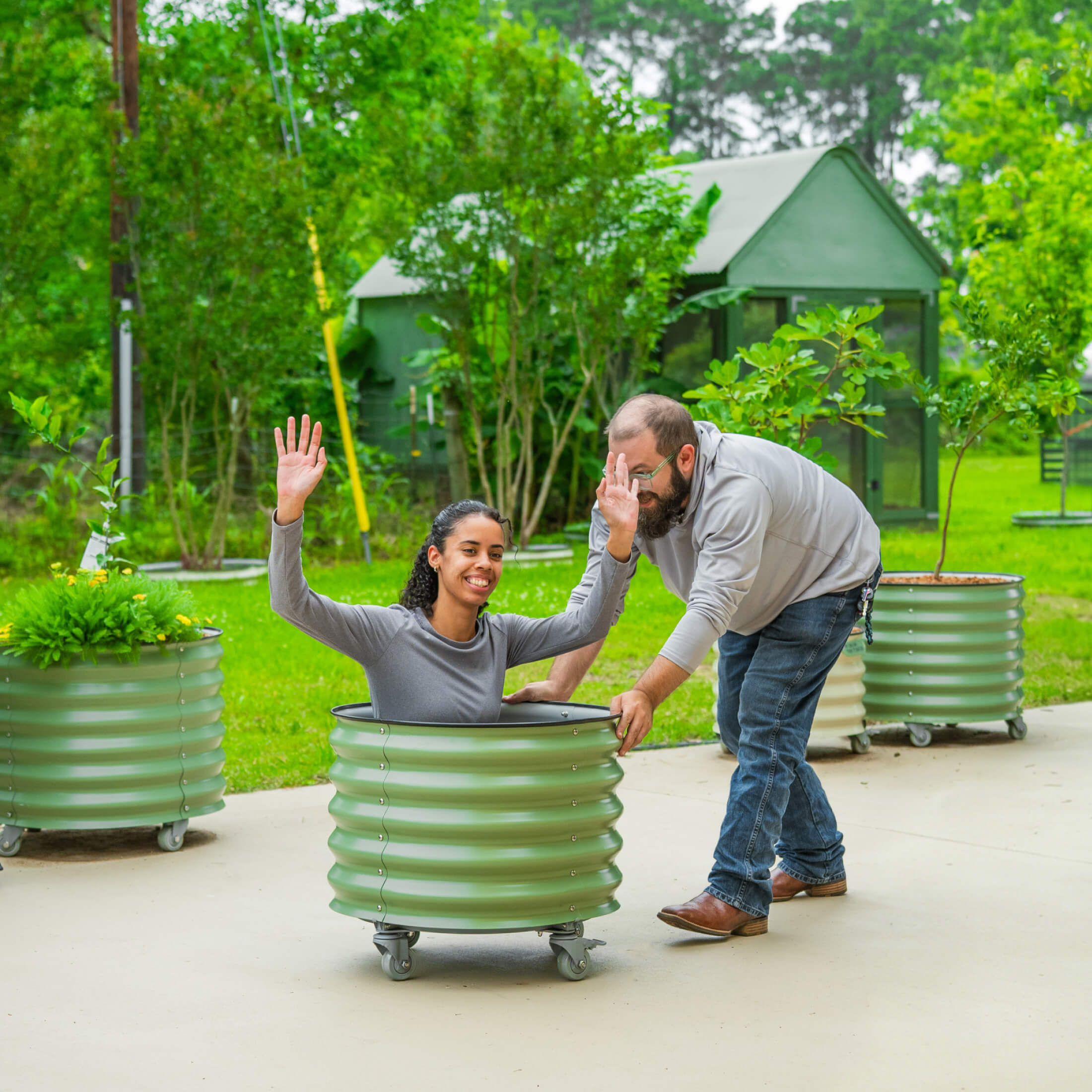 Self-Watering Rolling Citrus Tree Planter - 114 Liters